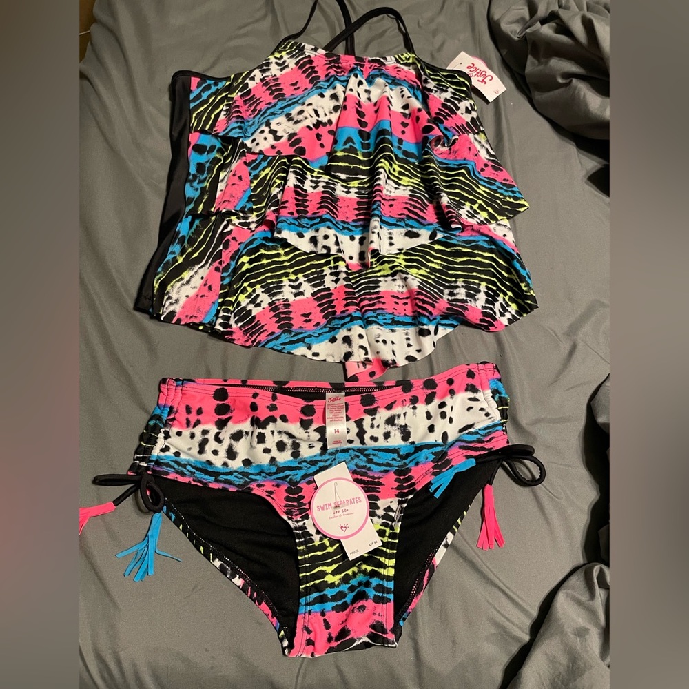 Justice brand girls swimsuit.